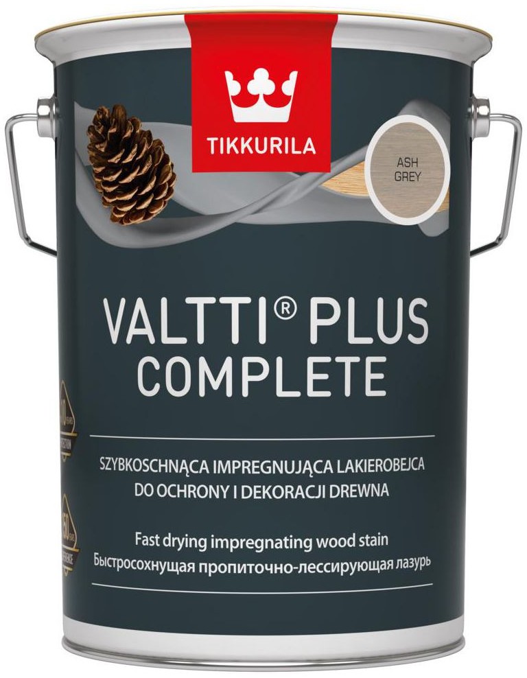 Tikkurila Lazura do drewna VALTTI 5 l Ash Grey
