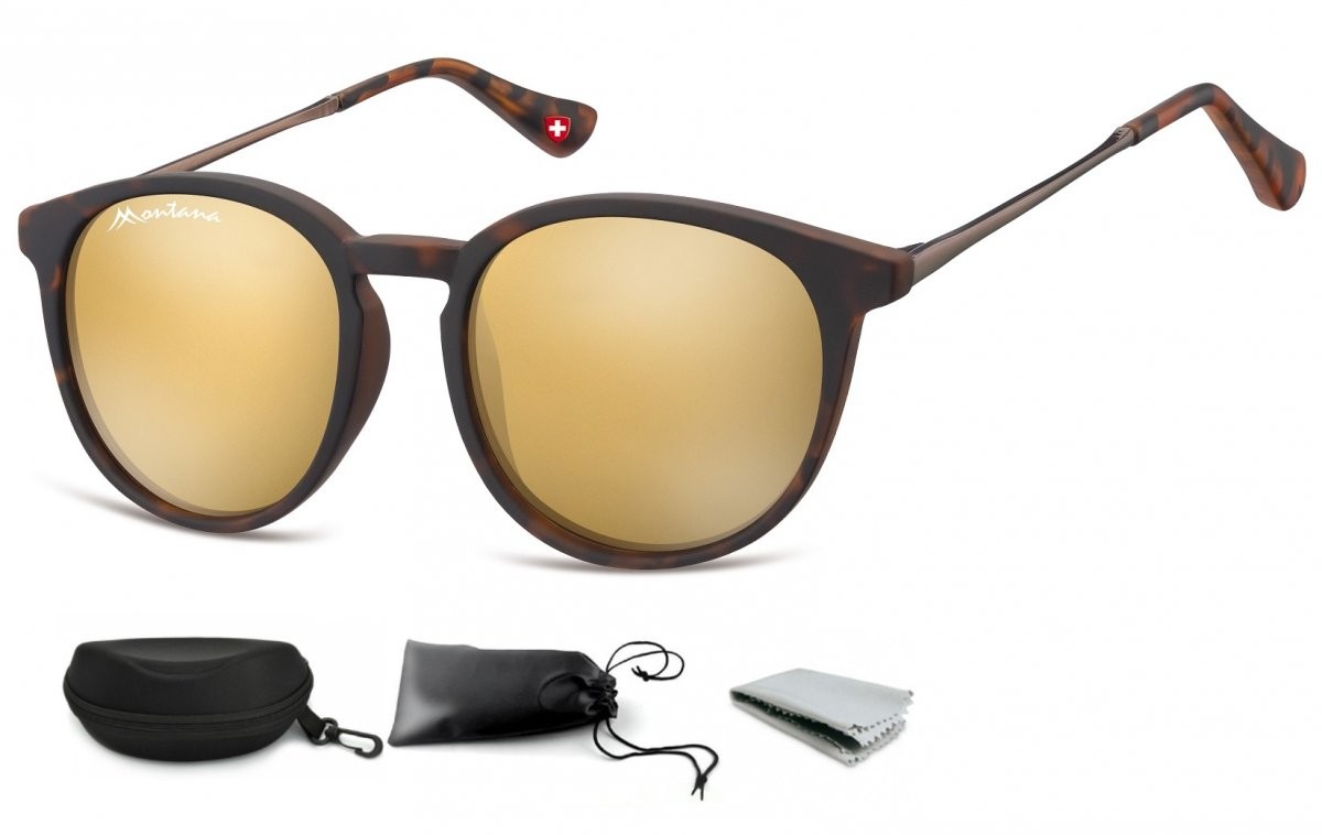Montana Okulary dziecięce lenonki Unisex lustrzanki matowe CS71D CS71D