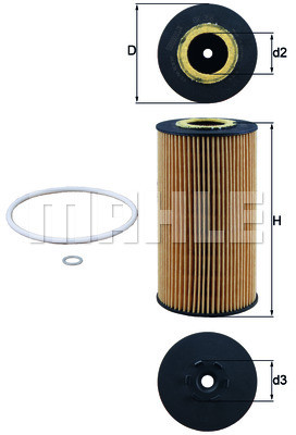 Mahle FILTR OLEJU KNECHT OX 358 D ECO OX 358D
