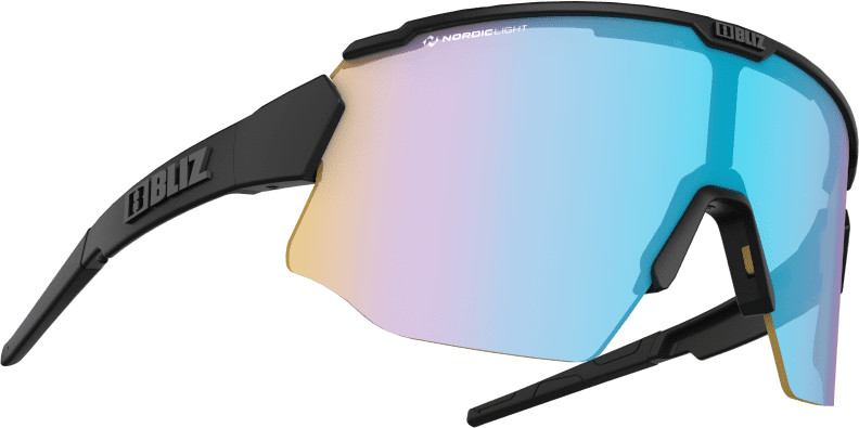 BLIZ BREEZE NANO OPTICS Matt Black Orange w Blue Multi Cat.1 + Brown w Silver Mirror Cat.3 52102 13N