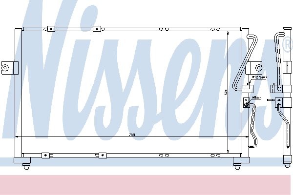 NISSENS Skraplacz, klimatyzacja NISSENS 94418