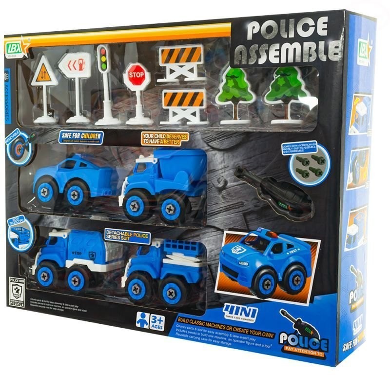 Euro Baby Zabawka policja do składania EBZ269-40
