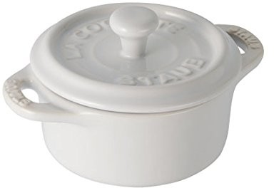 Staub Mini Cocotte, okrągła, biała, 10 cm TGK