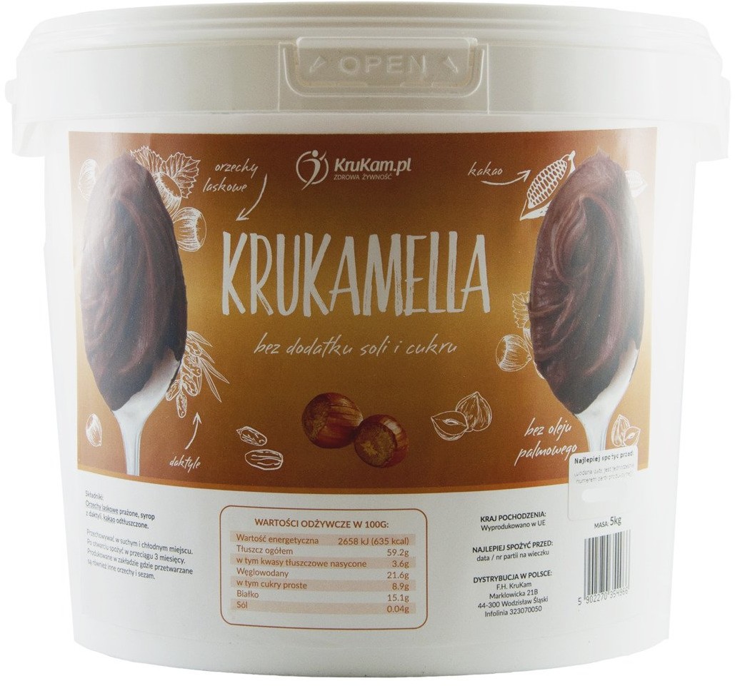 KruKam Krukamella Pasta orzechowa 5kg