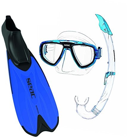 Seac tris spinta snorkelowania zestaw, niebieski 0890026018501A_Bleu_Taille 46/47