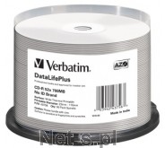 Verbatim CD-R cake box 50 | 700MB | 52x | do nadruku Wide Thermal (V43756)