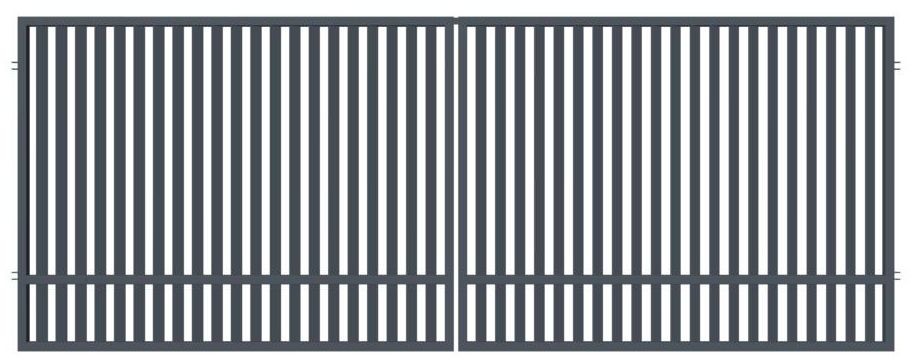 Polargos Brama dwuskrzydłowa AGAT 400 x 150 cm