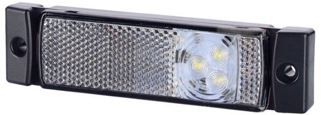 HORPOL SP J Lampa obrysowa z odblaskiem hor 41 diodowa 12/24v biała niska) AMI-LD 0127