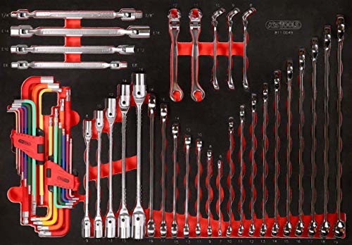 KS Tools 811.0049 PERFORMANCEplus 49-częściowy zestaw narzędzi klucz płaski 811.0049