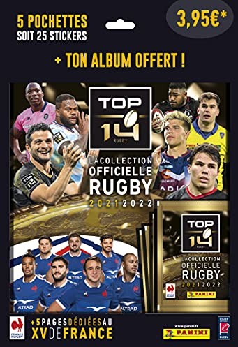 Panini Rugby Top 14 Pakiet do rozpoczęcia kolekcji-album + 5 kieszeni, 004193SPCFGD 004193SPCFGD