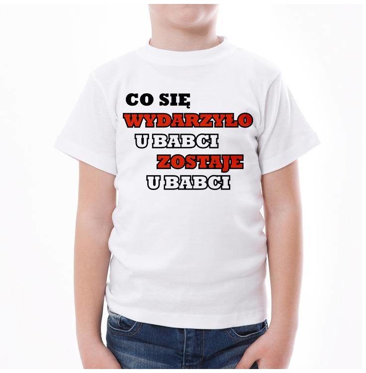 Poczpol Co się wydarzyło u babci zostaje u babci - koszulka dziecięca PRZPOC-0-1796