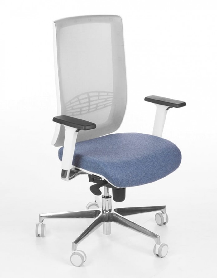 Intarseating Fotel biurowy BEGIN biały KA-BEGIN-AMW-130-01/TR7