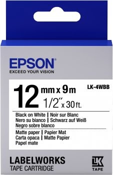 Epson Ribbon LK-4WBB White/Black C53S654023