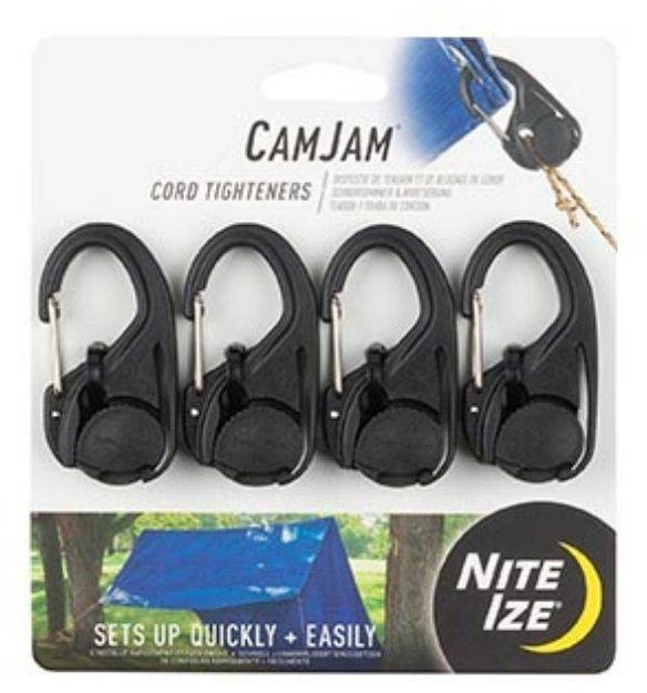 Nite Ize Klamra biwakowa CamJam Cord Tightener 4 sztuki NCJ-01-4R3