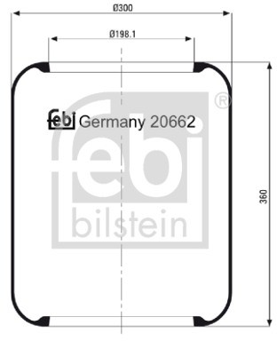 FEBI Mieszek, klimatyzacja FEBI 20662