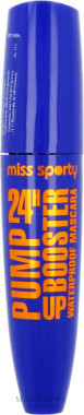 Фото - Туш Miss Sporty Maskara do rzęs Pump up Booster 24H wodoodporna czarna 12ml 