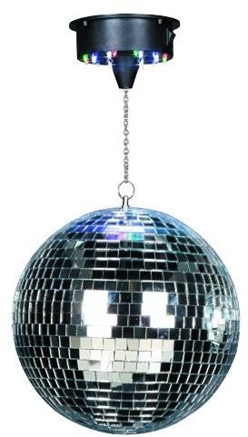 Ibiza disco1  30/lustro kula disco ball z silnikiem, w kolorze srebrnym Disco1-30