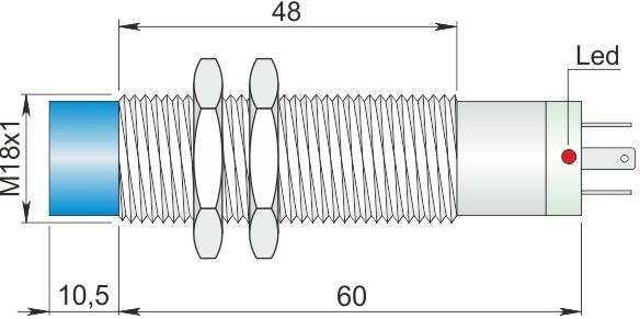 ORNO indukcyjny 18 mm SI18-AE8 NO K I18000011