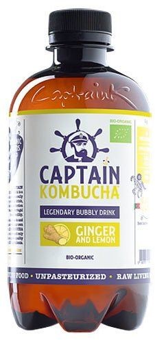 Bio Captain kombucha Napój Captain Kombucha Ginger and Lemon - imbir cytryna 400ml 665-uniw