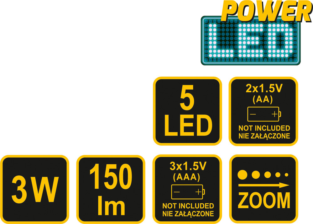 Vorel ZESTAW LAMP ROWEROWYCH PRZEDNIA 3W CREE LED + TYLNA 5 LED 88422 VOREL ZYSKAJ RABAT 30 ZŁ 88422