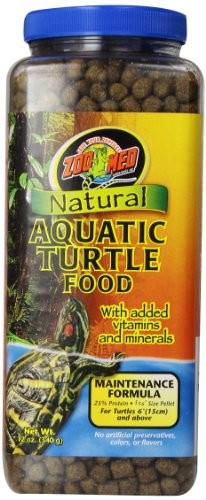 Zoo Med Natural Aquatic Turtle Food, hodowla podszewki zapewnia woda żółwi