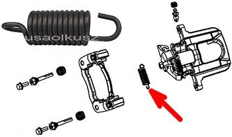 Mopar Sprężynka hamulca postojowego Chrysler Voyager Town Country 2009 68029883AA