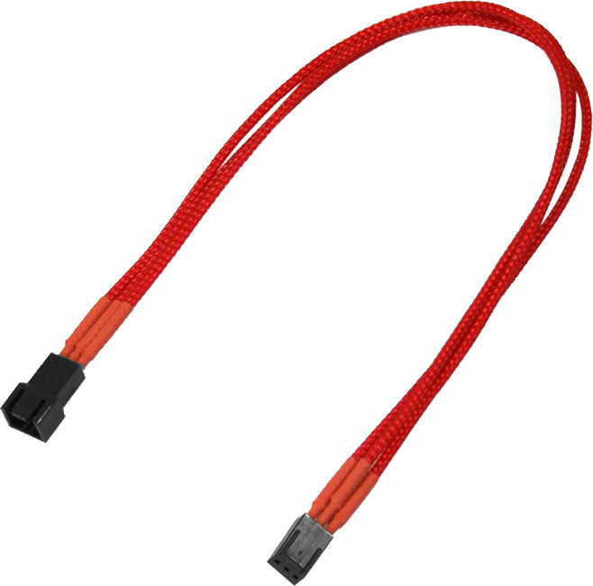 Nanoxia Kabel zasilający 3-Pin Molex przedłużacz 30cm red - 900300017