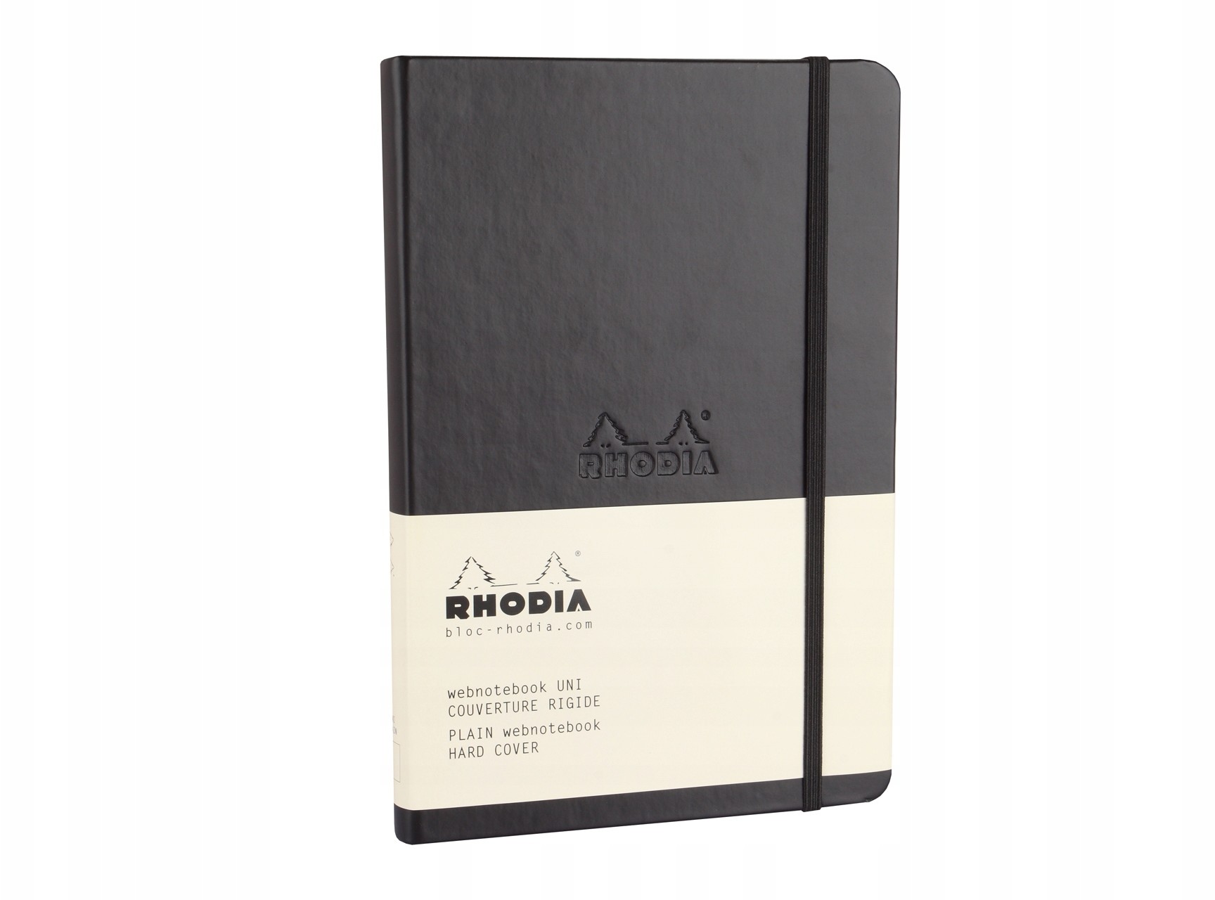 Zeszyt Webnotebook Rhodia gładki Uni czarny A5