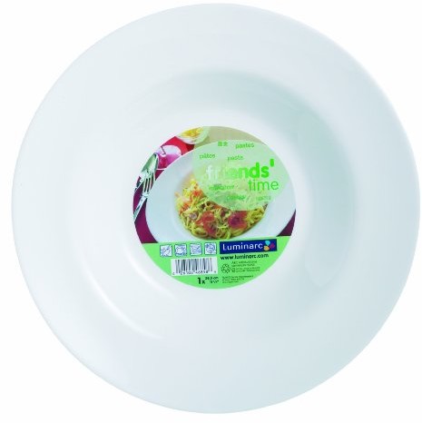 Unbekannt BHL Friends Time duży talerz do makaronu 28,5 cm, biały C8018