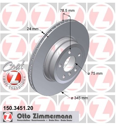 Zimmermann Tarcza hamulcowa 150.3451.20