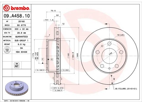 BREMBO 09.A458.10