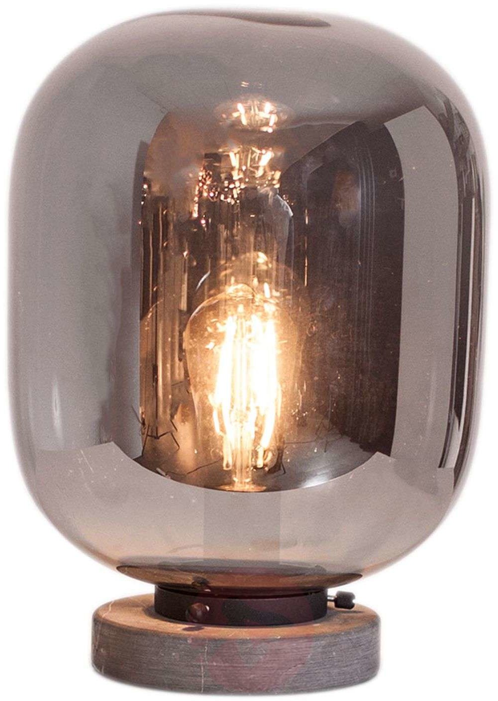 By Rydéns By Rydéns Leola szklana lampa stołowa szary dym