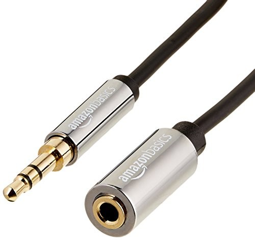 AmazonBasics kabel audio stereo, wtyk jack 3,5 mm i gniazdo jack 3,5 mm, 3,64 m AZ35MF02