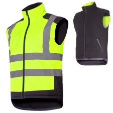 LAHTI PRO Kamizelka ostrzegawcza robocza ocieplana dwustronna roz 3XL L4131306 LPL4131306