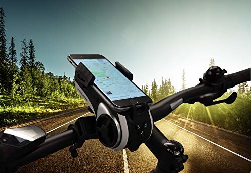 FISHER Fischer uchwyt na smartfon z odtwarzaczem muzyki i powerbankiem do roweru i rekreacji