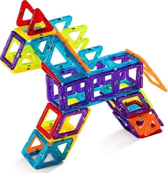 Costway Costway Klocki magnetyczne zestaw edukacyjny 106 szt TY578044