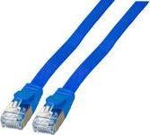 EFB Kabel płaski RJ45 U FTP kat 6A PVC 0,25 m niebieski K5545BL.0,25 K5545BL.0,25