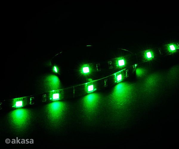 Akasa Vegas M LED-Strip, 15 LEDs, 50 cm - grün - AK-LD05-50GN