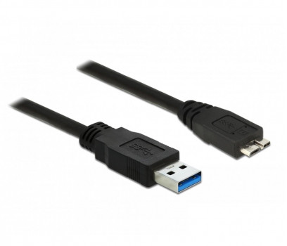 Delock Kabel USB 3.0 0.5m micro AM-BM czarny 85071