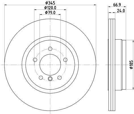 HELLA PAGID Tarcza hamulcowa PAGID 8DD355110-041