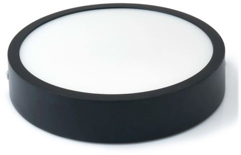 Zdjęcia - Żyrandol / lampa Panel natynkowy okrągły LED Modern 18W - Czarny - Biały neutralny (4500K)