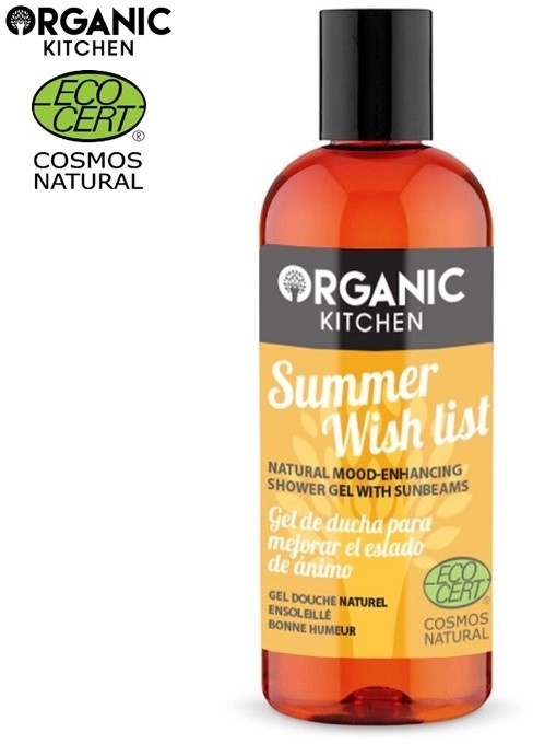 Organic KITCHEN KITCHEN Naturalny NASTROJOWY żel pod prysznic LETNIA LISTA ŻYCZEŃ 260 ML