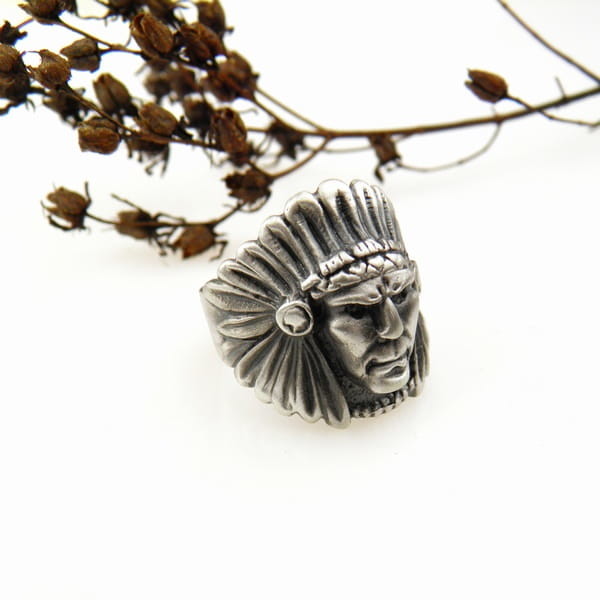 Venus Galeria Indianin- sygnet srebrny
