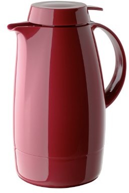 Helios servit mężczyzn z tworzywa sztucznego firmy termos 0,3 L z możliwością obsługi jedną ręką, 1.3 L, czerwony 7205-046