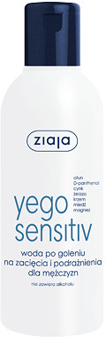 Ziaja Ltd Zakład Produkcji Leków YEGO SENSITIV Woda po goleniu na zacięcia i podrażnienia dla mężczyzn 200 ml 7068619