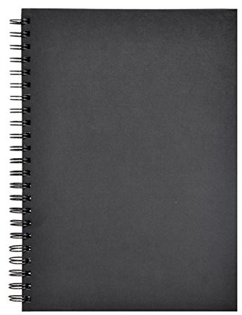 Clairefontaine 34265 °C szkicownik o podwójnej spirali goldine poprzecznego, DIN A4, 29.7 x 21 cm, 140 G, czarny 34265C