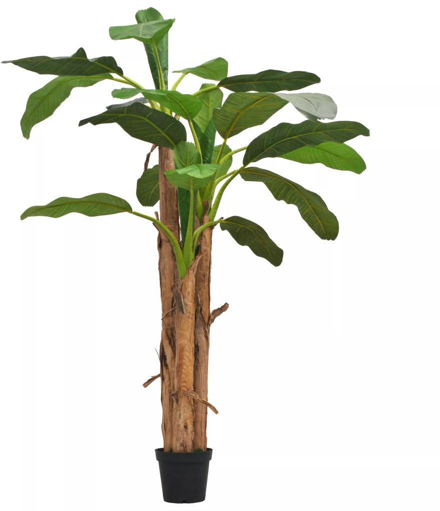 vidaXL Sztuczne drzewko bananowe z doniczką, 250 cm, zielone