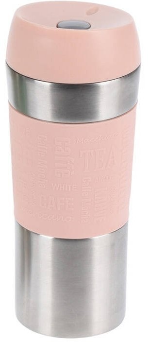 Kubek termiczny na kawę różowy 350 ml