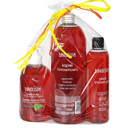 BingoSpa Zestaw Borowinowa pielęgnacja - żel, kąpiel, mydło 1800ml 113