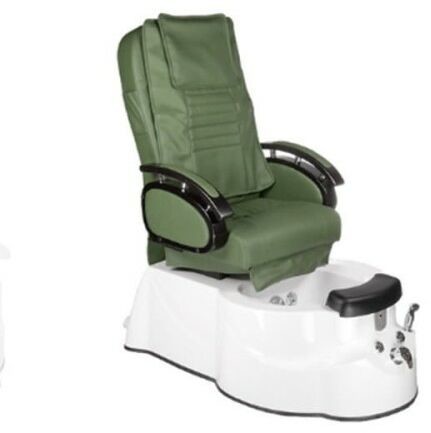 Bs fotel do pedicure z masażem br-3820d zielony